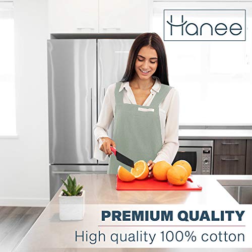 Cotton Aprons for Women (Light Green)