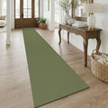 Braided 2.5'x18' Runners Rugs for Hallway (Olive Green/Earthy Green / 2'8" x 18' (Runner))