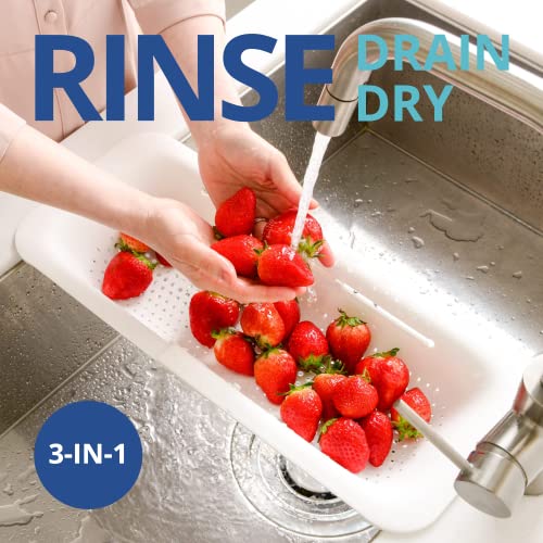 Over Sink Colander (1 Pack / White)