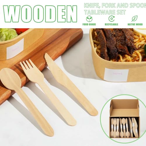 Wooden Utensils Set (360pcs)