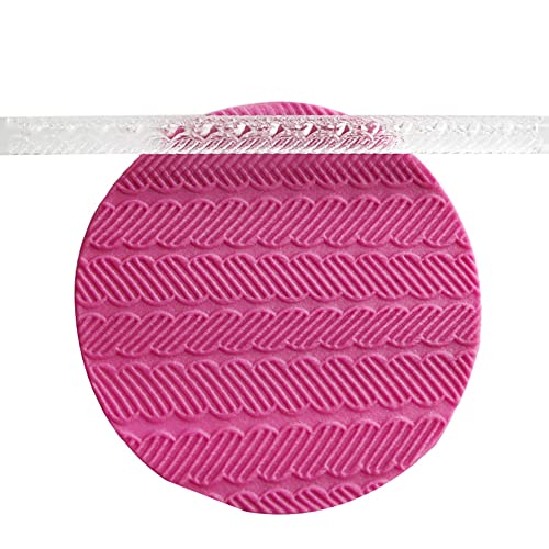 Acrylic Rolling Pin with 28 Patterns (52003 stripes)