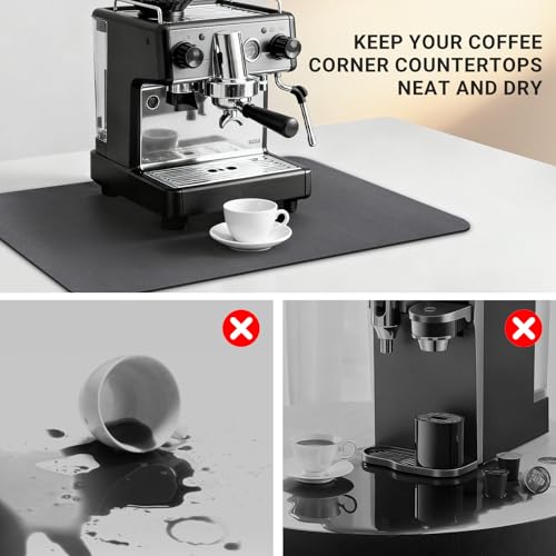 Coffee Mat 12"x19" Dark Gray (Dark Gray / 19" x 12")