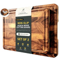 End Grain Cutting Board Set of 2 with Non (Set of 2)