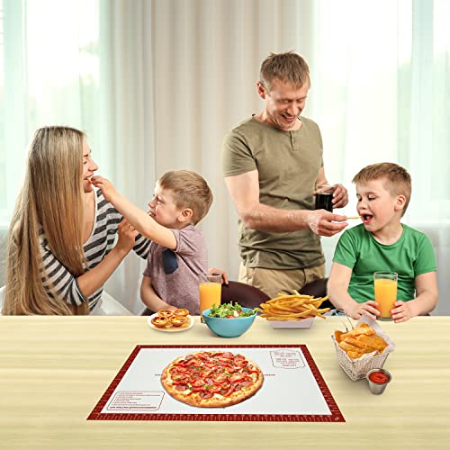 Non Stick Pastry Mat for Rolling Dough Fondant Pie Crust (Red / 32"L x 24"W)