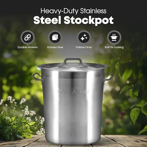 GasOne Stainless Steel Stockpot