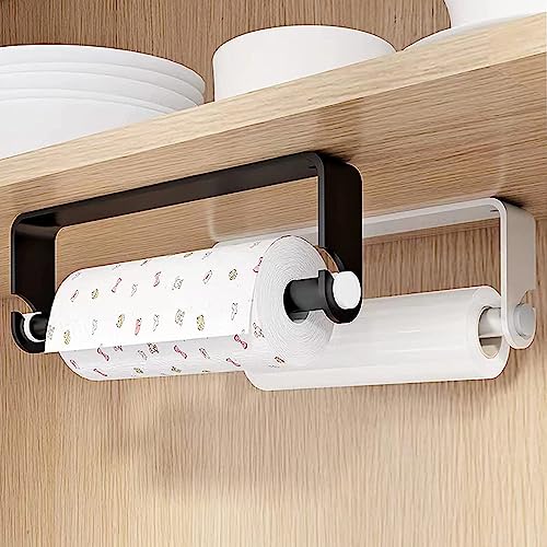 Under Cabinet Paper Towel Holder (Black / 1pack)