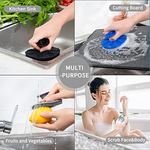 Silicone Dish Scrubber (1pcs Gray)