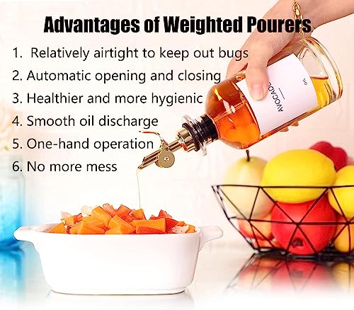 Pafuen 6 Pack Liquor Pour Spout (Silver)