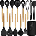 Silicone Cooking Utensils Set (Black)