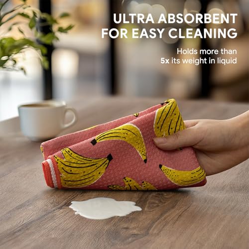 Waffle Kitchen Towel Set of 2 (Banana Joy)