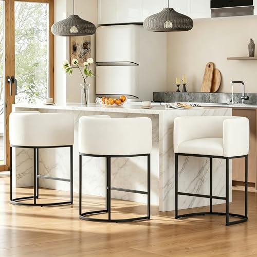 26" H Counter Height Bar Stools Set of 1 (White / Set of 1)