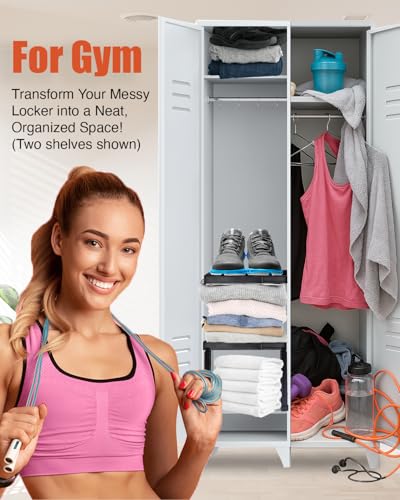 Locker Organizer Shelf (Black)