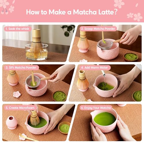 Matcha Whisk Set (Pink)