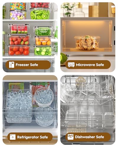 40 PCS Food Storage Containers with Airtight Lids (40 Pieces)