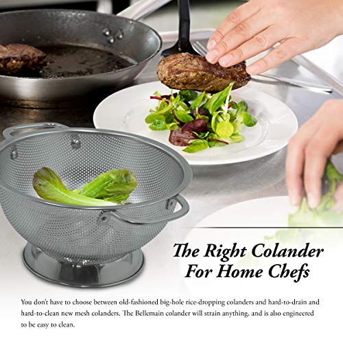 Stainless Steel Colander for Kitchen (3-Quart)