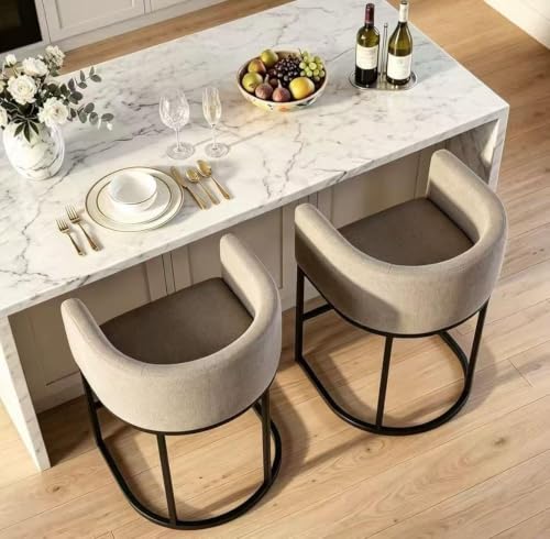 26" H Counter Height Bar Stools Set of 2 (Sand / Set of 2)