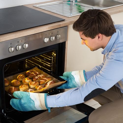 6 Ocean Kitchen Towels Oven Mitts and Pot Holders Sets (Blue / Ocean)