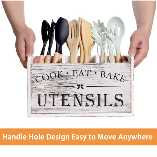 Utensil Holder (Vintage White)