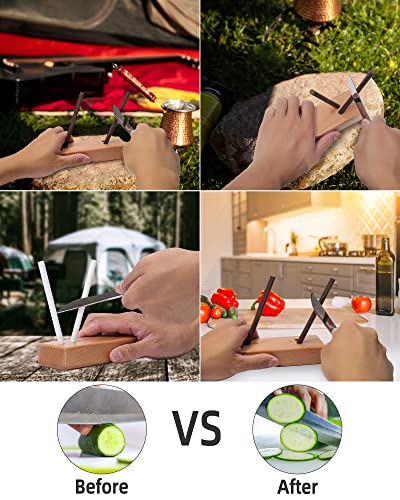 4 Rod Ceramic Sharpener Box for Kitchen Knives and Cutlery Sharpening Tool