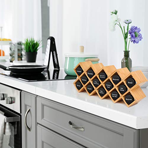Bamboo Spice Rack Organizer 4