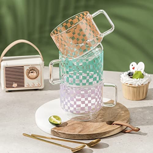 Glass Mug Cup (Purple)
