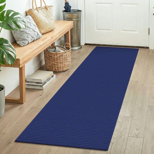 Woven 2x5 Entry Runner Rug (Deep Navy Blue / 2' x 5' (Runner))