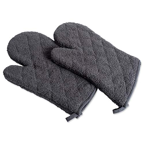 Basic Terry Collection 100% Cotton Quilted (Mineral Gray / Oven Mitt)