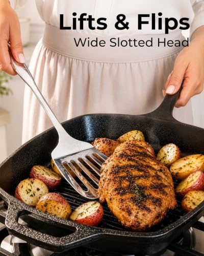 Stainless Steel Slotted Spatula Turner (Slotted Turner)