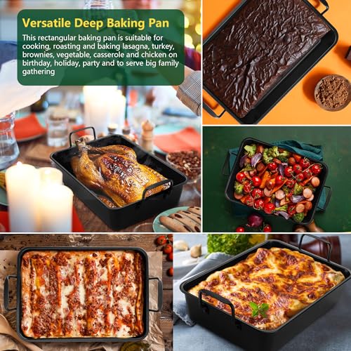 Roasting Pan with Racks (Small / Black)