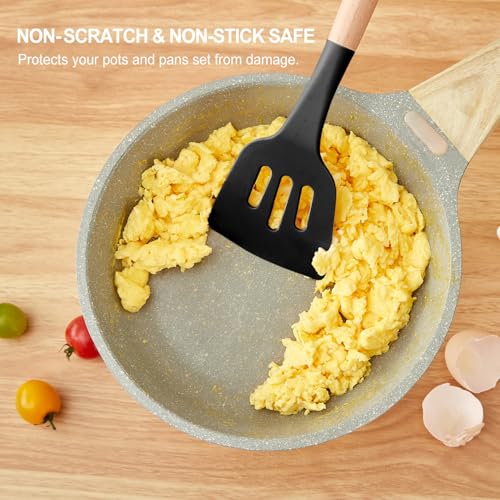 Kitchen Utensils Set (Black-7Max)