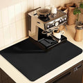 Coffee Mat for Countertops (Black / 12" x 19")