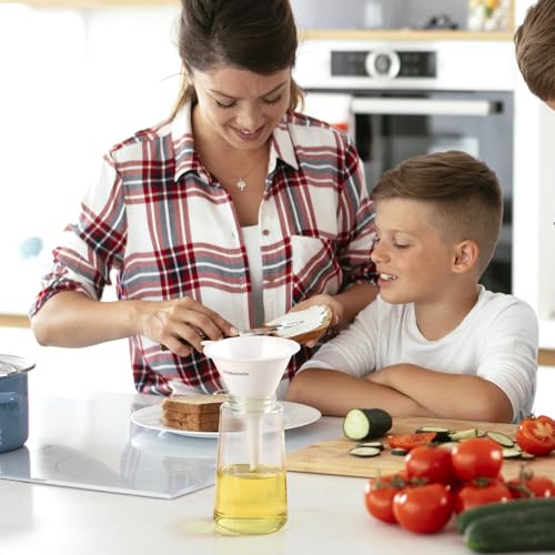 Plastic Kitchen Funnel Set of 3 (White)