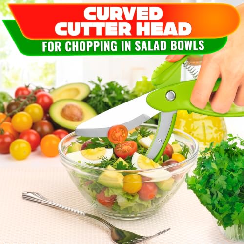 Salad Scissors for Chopped Salad (Green)