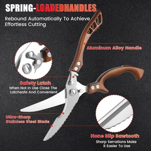 Kitchen Scissors (Bronzed+black)