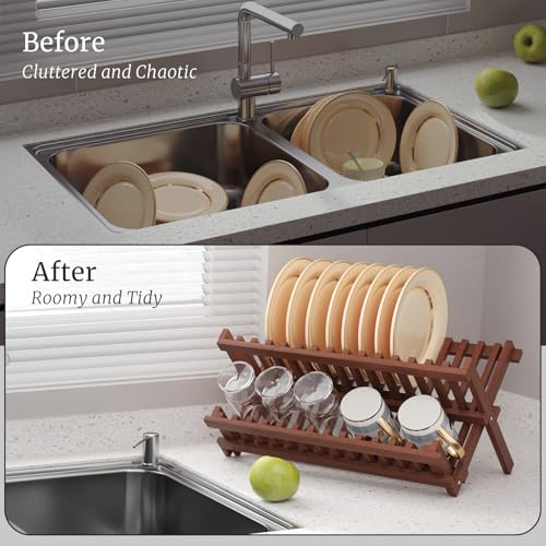 Teak Dish Drying Rack