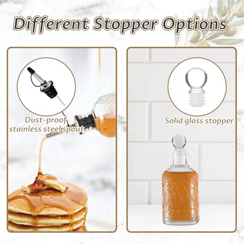 Retro Glass Syrup Dispenser Bottle 7oz
