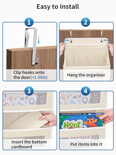 Over the Door Organizer for Pantry (Beige / 2 Pack (Standard))