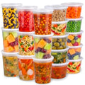 16 Sets Deli Containers with Lids (16 Sets 16 & 32 oz)