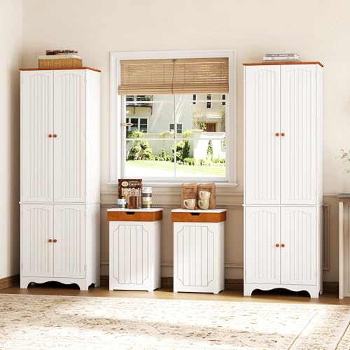 Trash Can Cabinet (White)