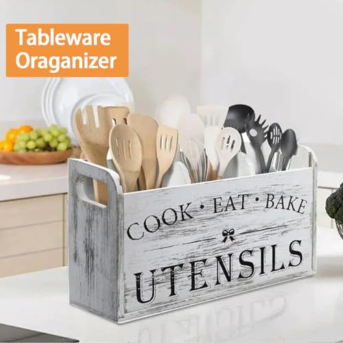 Utensil Holder (Vintage White)