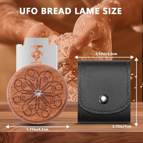 UFO Bread Lame Sourdough Scoring Tool Bread Scorer (D1-Circle-black)