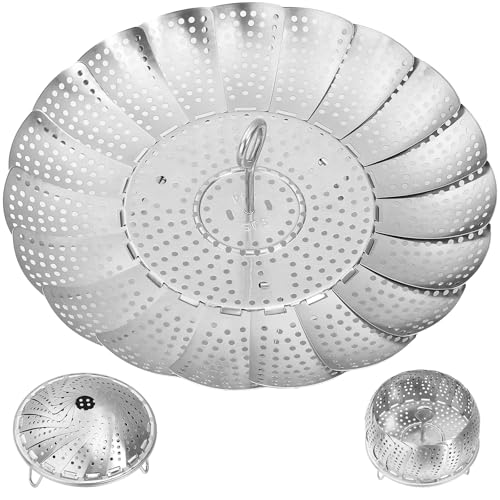 Steamer Basket for Cooking 304 Stainless Steel Entirely Thickened (5.5'' To 9.5'')