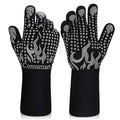 BBQ Gloves 1472F Heat Resistant Silicone Non (long / Gray)