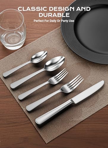 20 Piece Flatware Sets (Silver / 20 Piece)