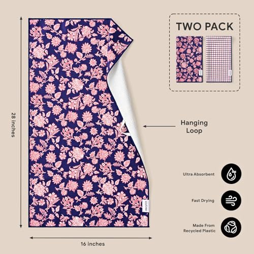 Waffle Kitchen Towel Set of 2 (Americana Bloom)