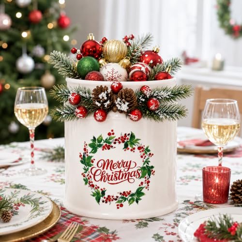 Christmas Ceramic Utensil Holder (Christmas / One Pack)