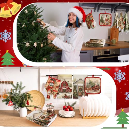 12 Pcs Christmas Kitchen Accessories Set Nutcracker Style (Nutcracker)