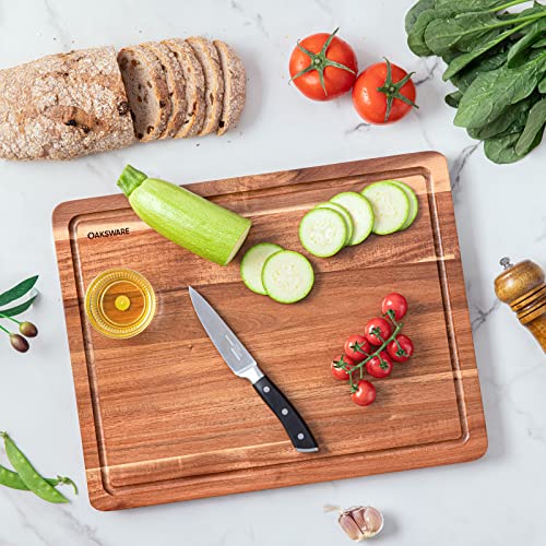 16.5" x 13" Acacia Wood Cutting Board (16.5"L x 13"W)