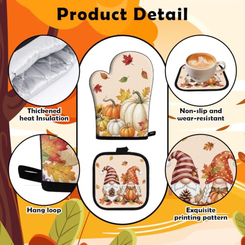 Fall Kitchen Decor Set (Autum Maple Leaves)