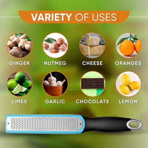 Stainless Steel Lemon Zester (Aqua Sky)